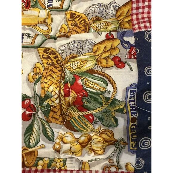 Quilt Handmade in‎ Excellent Condition 72”x172” French Bistro Style - Picture 4 of 9